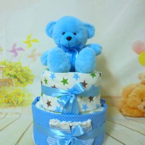 Blue bear 2όροφη τουρτοπάνα