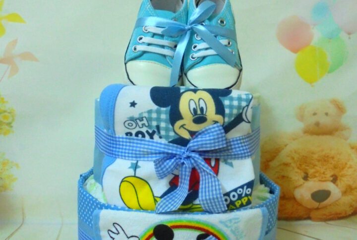 Little Mickey 2όροφη μωρότουρτα new