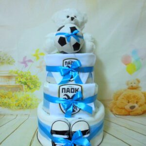 baby παοκ 3όροφη μωρότουρτα