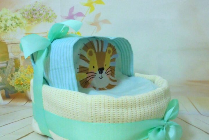 Lion diaper-crib καλαθούνα από πάνες