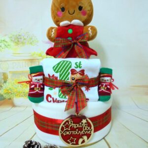 Χριστουγεννιάτκο μπισκοτάκι (girl) 2όροφη μωροτουρτα