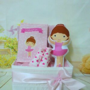Baby Gift Box Little Ballerina για νεογέννητο κοριτσάκι με μαξιλαροκουκλάκι μπαλαρίνα