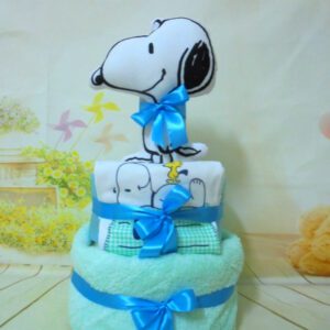 Little Snoopy 2όροφη μωρότουρτα