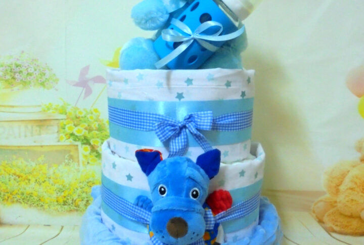 Welcome little boy 3όροφη μωρότουρτα